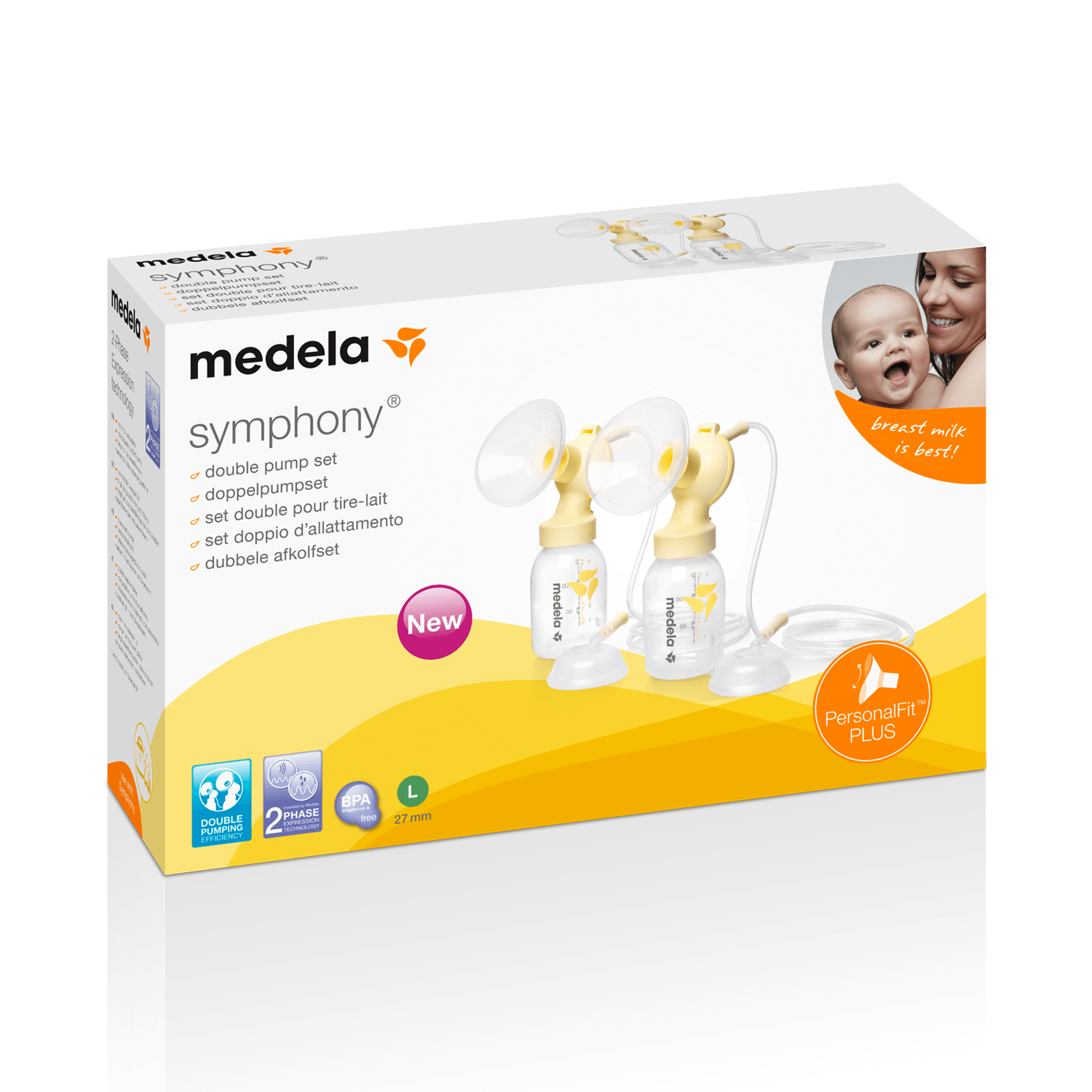 metro maagd Verrast zijn Medela PersonalFit PLUS - dubbele afkolfset voor Symphony - maat M - 24mm —  Mamapoint